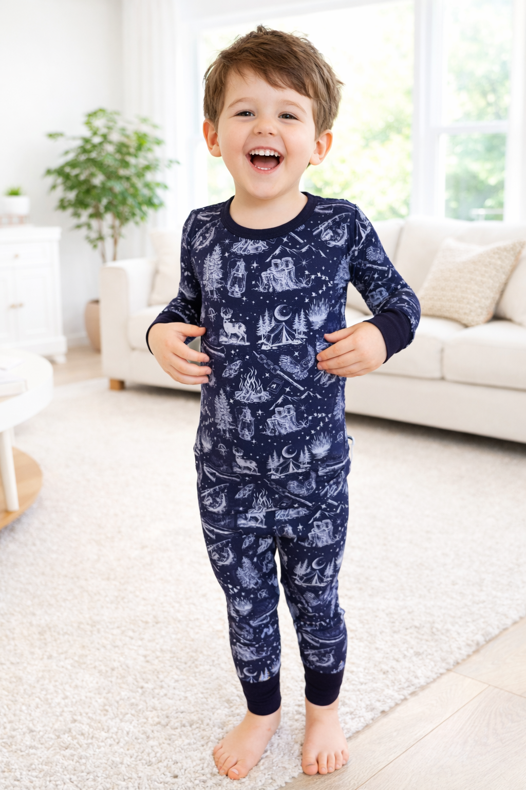 Into the Wilderness - Long Sleeve Bamboo Pajama Set image 0