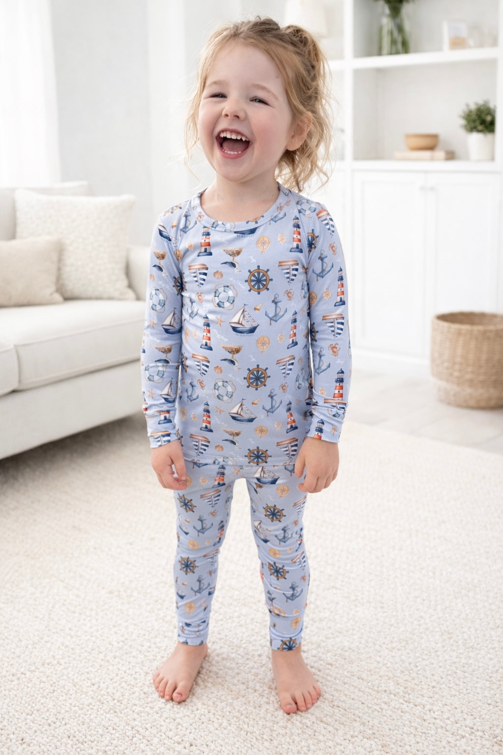 Ahoy! - Long Sleeve Bamboo Pajama Set image 2