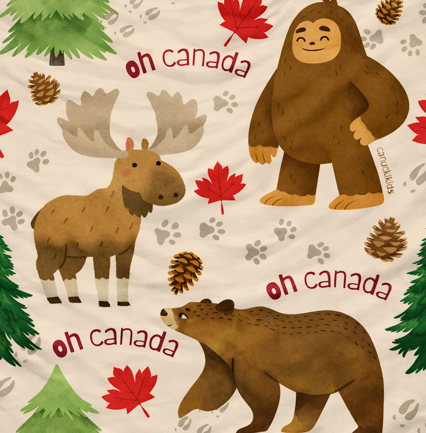 Oh Canada - Long Sleeve Bamboo Pajama Set image 1