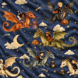 Spooky Dragon Riders - Long Sleeve Bamboo Pajama Set