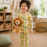 On Safari - Long Sleeve Bamboo Pajama Set