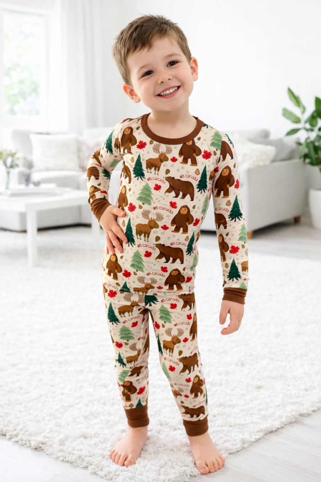 Oh Canada - Long Sleeve Bamboo Pajama Set image 0