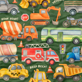 Honk Beep Vroom! - Long Sleeve Bamboo Pajama Set image 1