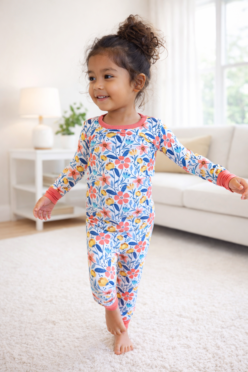 Blooming Happy - Long Sleeve Bamboo Pajama Set image 0