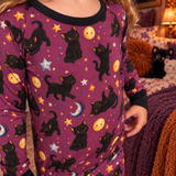 Lucky Black Cat - Long Sleeve Bamboo Pajama Set