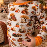 Autumn Farm - Long Sleeve Bamboo Pajama Set