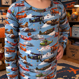 Airplane Candy Drop - Long Sleeve Bamboo Pajama Set