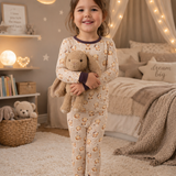 Teddy Snuggles - Long Sleeve Bamboo Pajama Set
