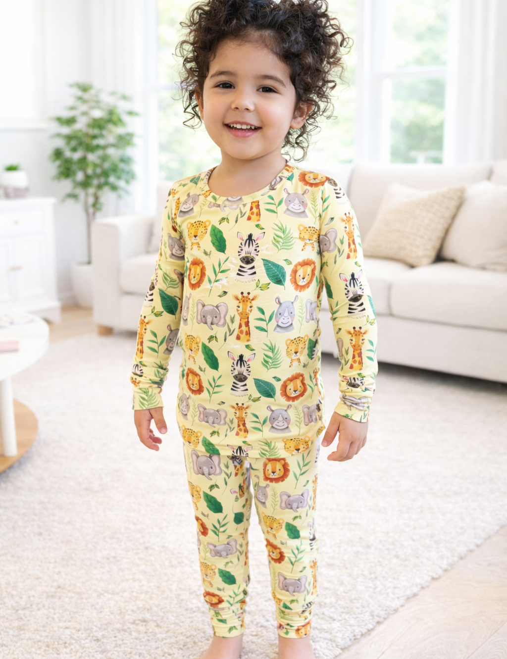 On Safari - Long Sleeve Bamboo Pajama Set image 0