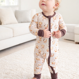 Teddy Snuggles - Convertible Bamboo Romper image 0