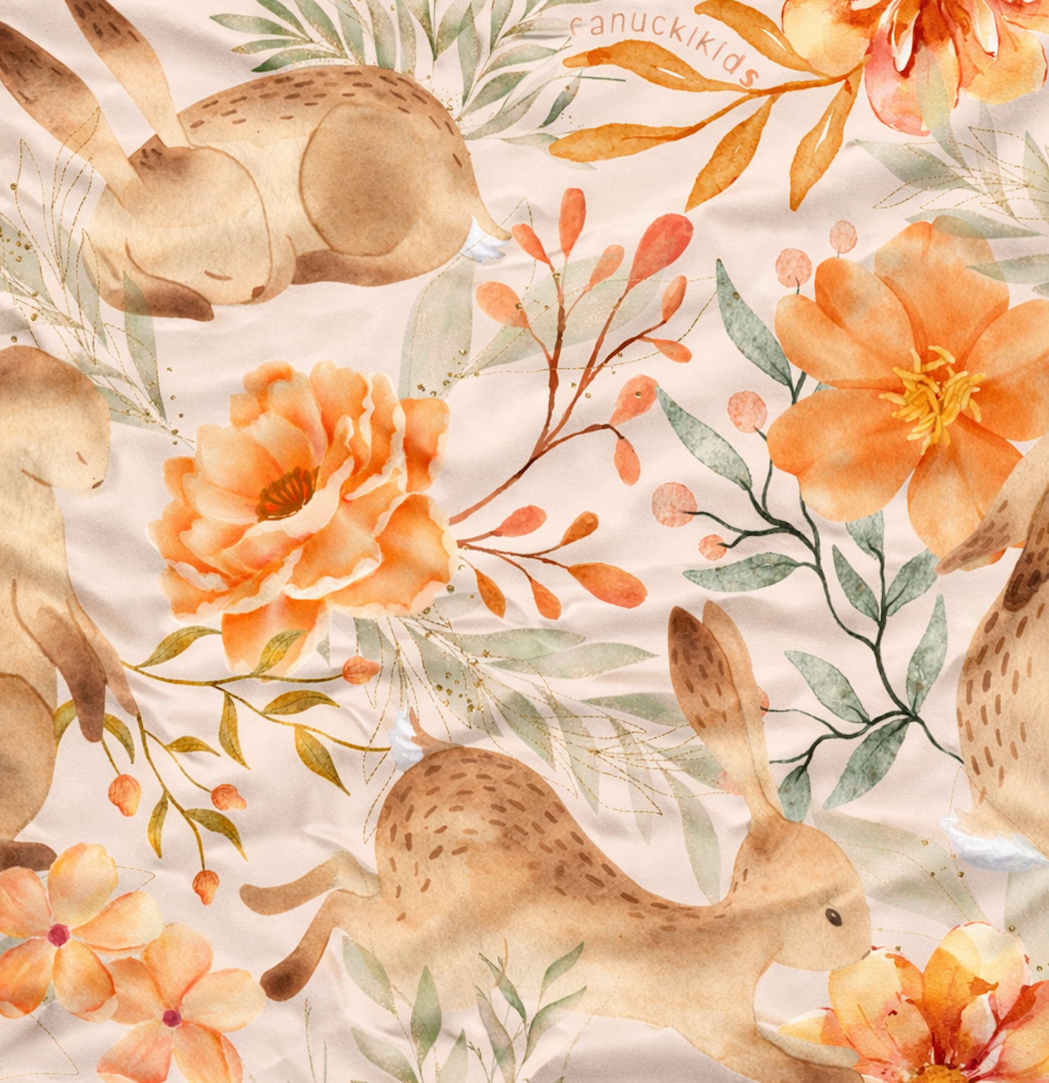Botanical Bunnies - Long Sleeve Bamboo Pajama Set image 1