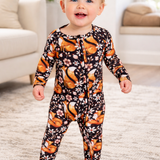 Foxy Florals - Convertible Bamboo Romper image 0