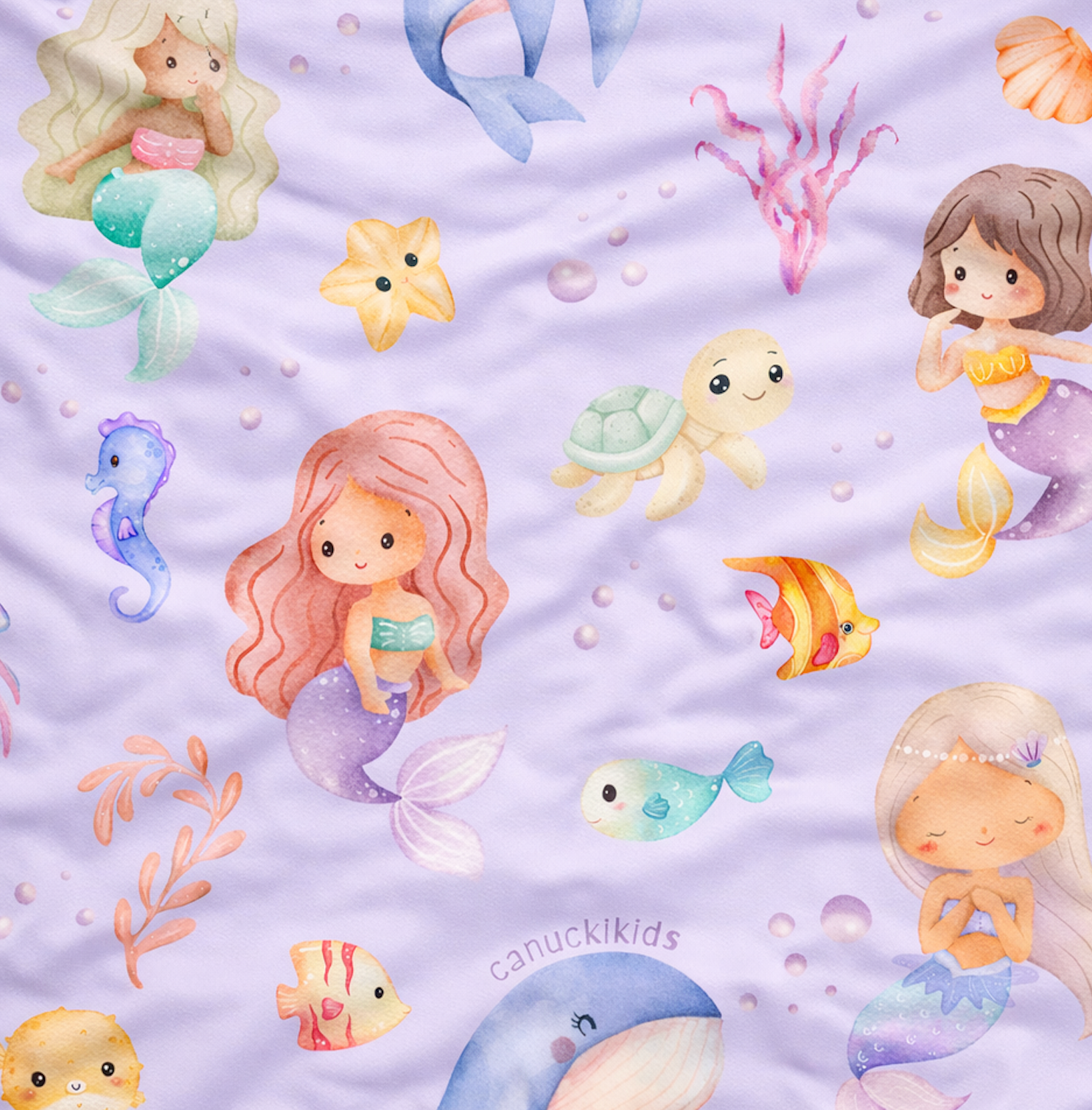Mermaid Cove - Long Sleeve Bamboo Pajama Set image 1