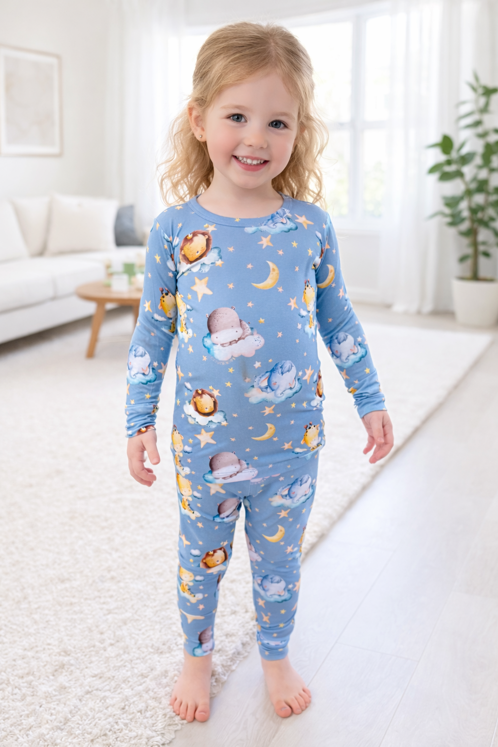 Snoozin' Zoo - Long Sleeve Bamboo Pajama Set image 2
