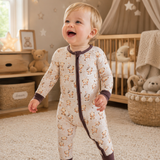 Teddy Snuggles - Convertible Bamboo Romper