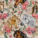 Horses in the Meadow - Loungewear Shorts Sets